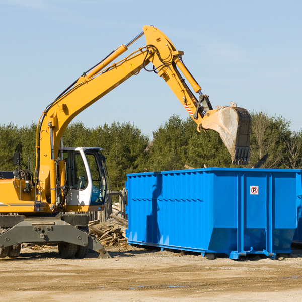 how many times can i have a residential dumpster rental emptied in Teachey NC